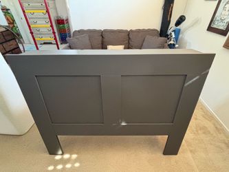 IKEA headboard with storage compartments full-size