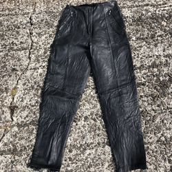 Genuine Leather Pants - Anne Klein