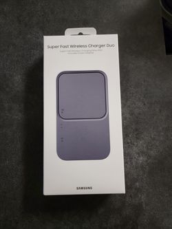 15W Wireless Charger Duo with Travel Adapter, Dark Gray