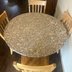 Marble Table With 4 Chairs