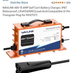 Wavlink 48volt Triangle Golf Cart Charger