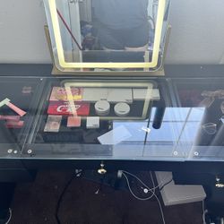 Desk Vanity For Sell With Mirror 