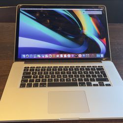 Apple MacBook Pro 15” Retina Quad Core I7, 16GB DDR3 Ram 500GB SSD$275