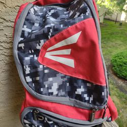 Easton Brand Pixelated Design Red Black And Gray Backpack Softball Baseball Bag Thumbnail