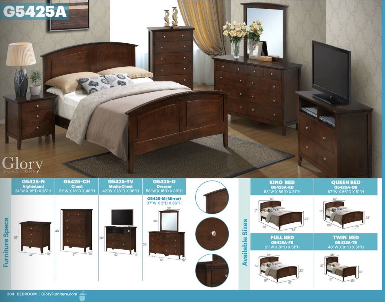 5pc queen bedroom set complete on sale