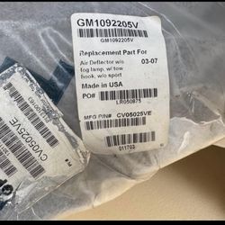 GMC Front Bumper Air Deflector