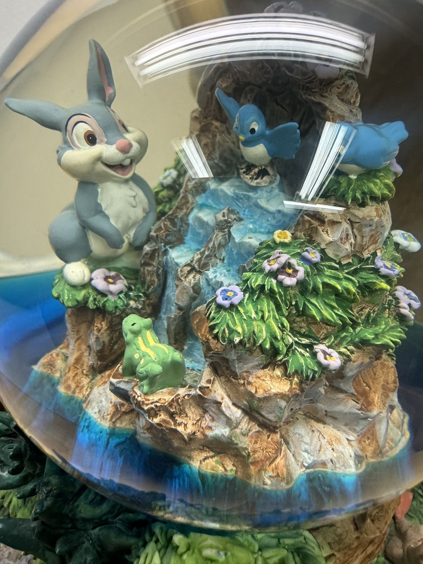 Large Disney's Bambi Little April Showers Musical Motion Snow