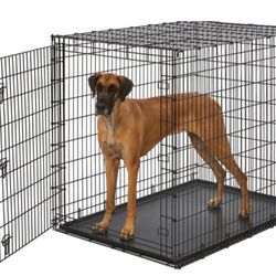 48" Dog Crate. Double Doors.  New In Box