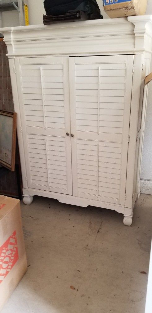 Solid Wood  Armoire/Office/Desk