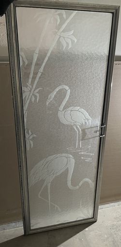 1940s Flamingo shower door