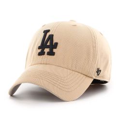 Los Angeles Dodgers '47 Clean Up Hat, Adjustable, Natural w/Black Logo