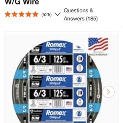 6/3   Romex Wire