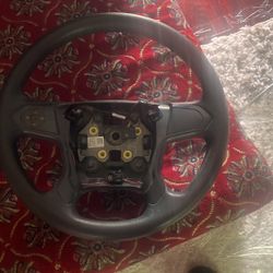 2014-2019 chevrolet silverado 1500 black steering wheel (contact info removed)8 OEM