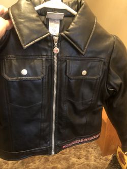 Selling little girls Harley Davidson jacket never used size 7 8