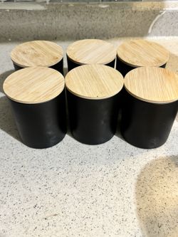 Empty Glass candle Jars 9oz
