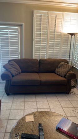 Brown sofa with very little use