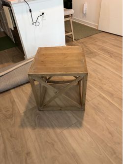 All wood end tables