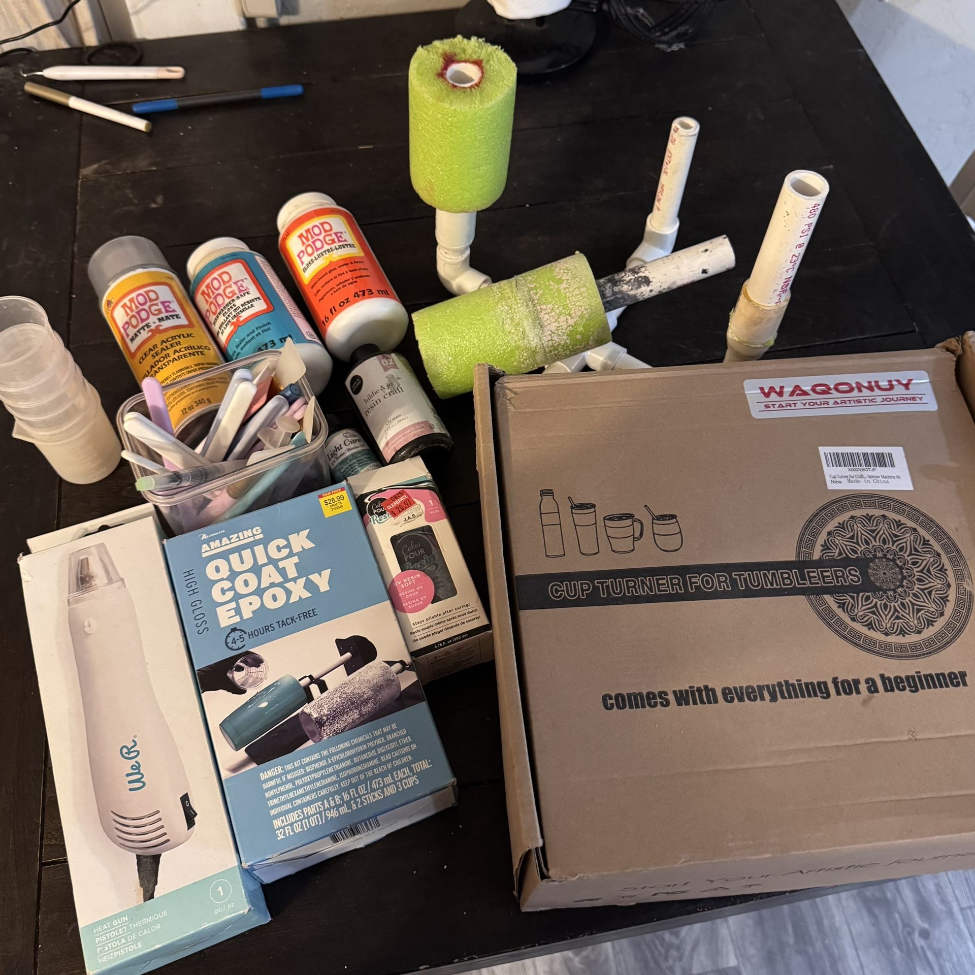 Cup Turner & Epoxy Tumbler Making Supplies