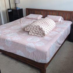 King Size Bed Frame With Matress 