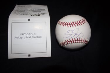 Dodgers Eric Gagne Autograph Baseball
