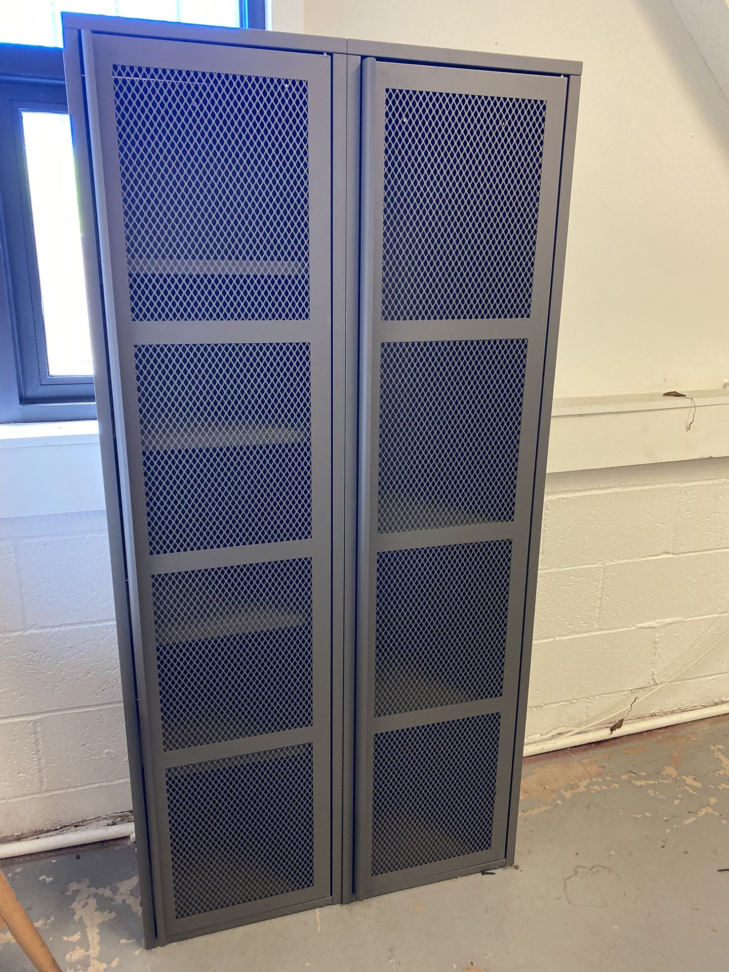 IKEA IVAR Metal Locker Cabinet – Dark Gray