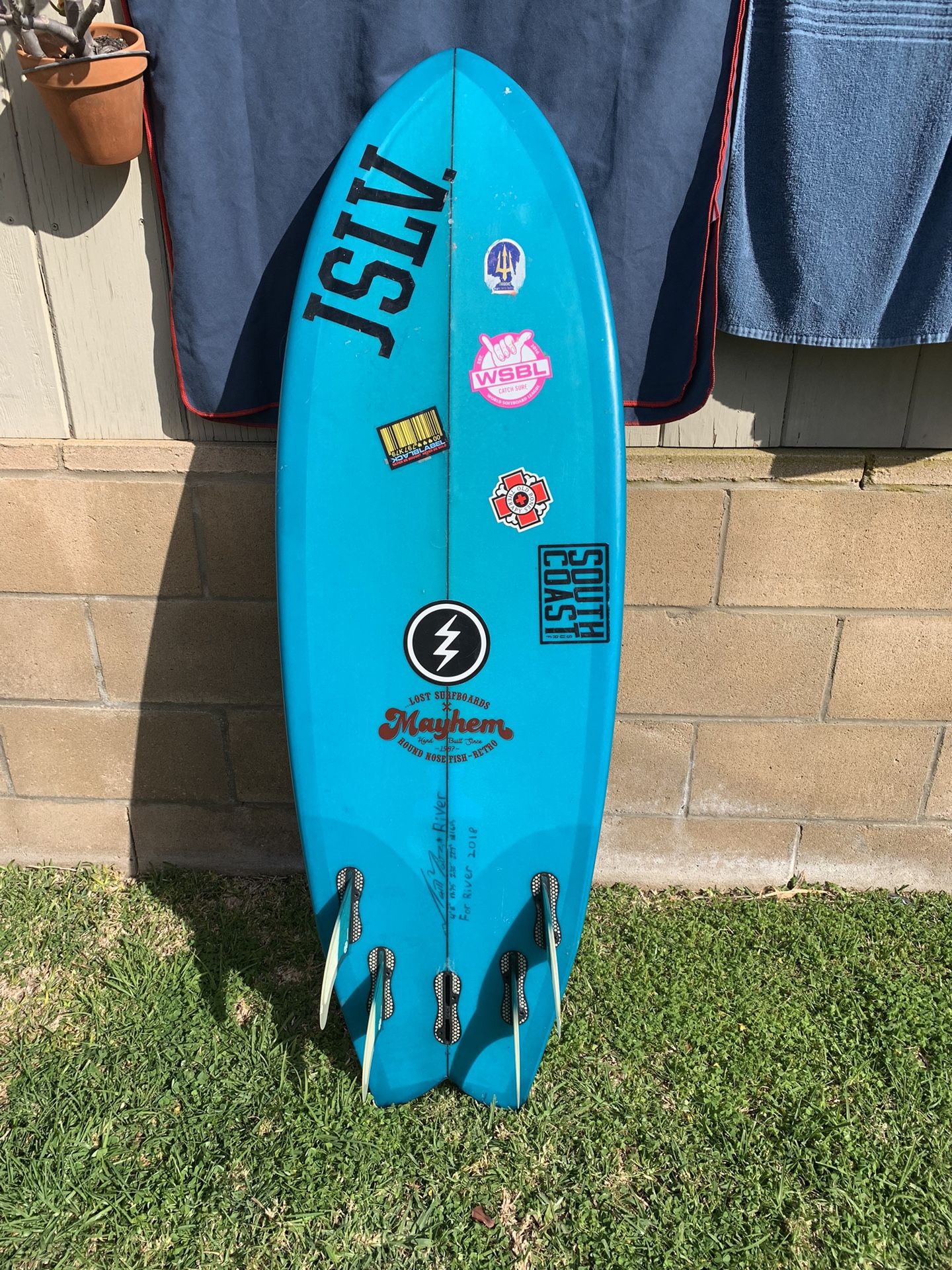LOST MAYHEM Round nose Fish 5 Fin Set Up for Sale in San Diego, CA