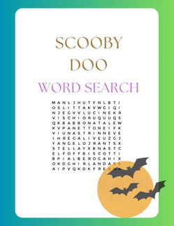 Scooby Doo Printable Word Search
