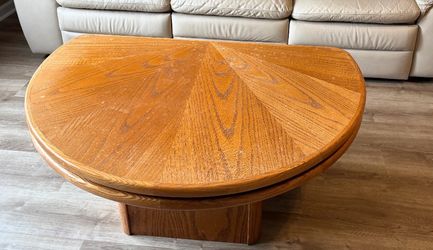 Wood cocktail table