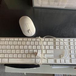 Apple Computer Keyboard And Mouse 