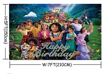 Encanto Happy Birthday Background