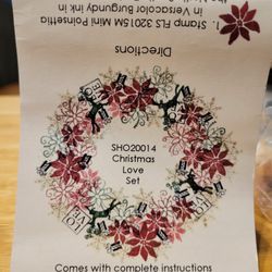 Christmas Love Rubber Stamp Set Tapestry