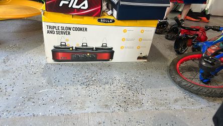 Bella Triple Slow Cooker And Server
