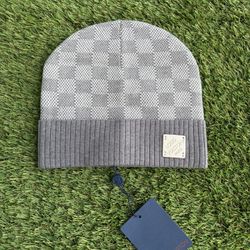 Gray Pink and Black beanie