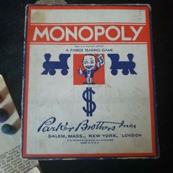 Monopoly 1936 Parker trading game Parker brothers corporation And almost meant condition