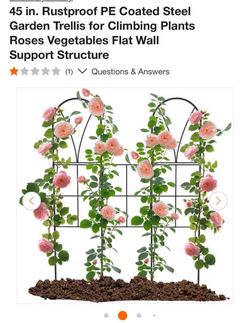 Metal stands for plants