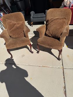 Matching Cheetah Print Chairs