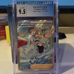 Pokemon TCG Korrina’s Focus 160/163 CGC 9.5 