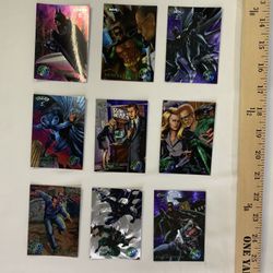 1995 DC Comic Fleer Forever Silver Foil  #’s 7, 31, 41, 50, 52, 54, 58, 73, & 88 (9) Total Cards