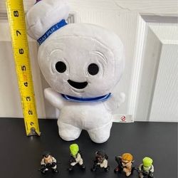 Ghostbusters Figures and Stay Puft Marshmallow Plush $10 for All 
