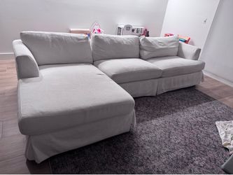 High End Luxury Couch Off White Deep Seating
