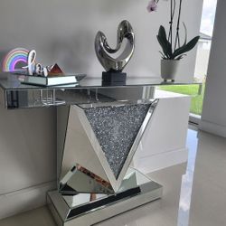 Console Table Entry Table Sofa Table Mirrored 47"