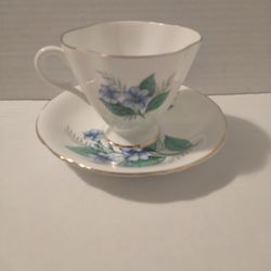 Vintage Clarence English Bone China Cup & Saucer
