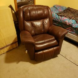 2 Matching Leather Recliners