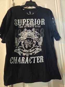 i Jeans by Buffalo graphic t-shirt featuring "Superior Character" unisex size XXL