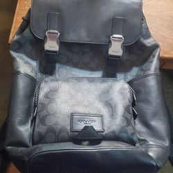 Coach Leather Backpack