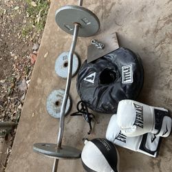 Weights And Boxing Equipment 