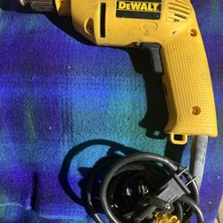 Dewalt Corded 3/8” Variable Speed Drill $19
