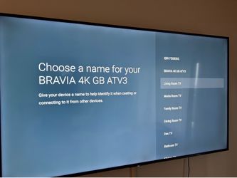 Sony Bravia 4k GB ATV3 $500