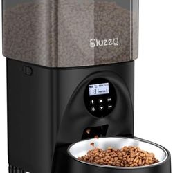 Automatic Cat Feeders,4.5L Clog-Free Cat Food Dispenser with Desiccant Bag,Timer Dog Feeder with Stainless Steel Bowl, Easy Set Up to 20 Portions 4 Me