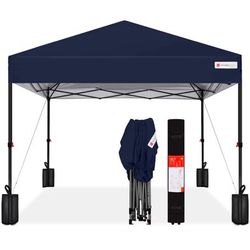 One-Person Setup Instant Pop Up Canopy w/ Case, 10x10ft